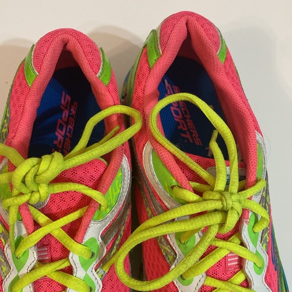 Skechers Women's Synergy Running Shoes Sneakers Pink Multi Confetti Size 10 - Picture 6 of 11